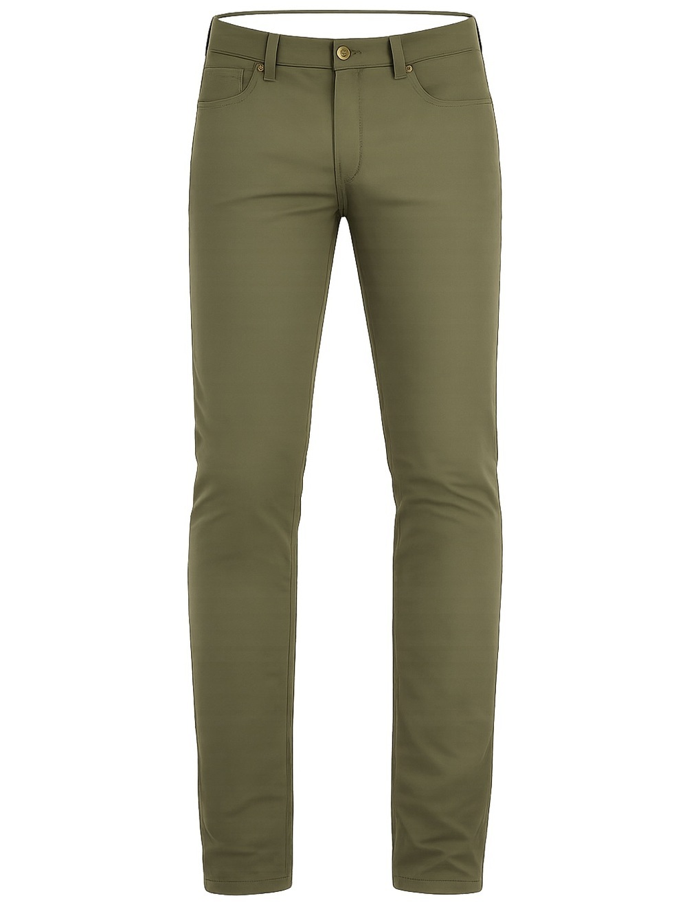 Kirkland Signature Men’s 5 Pocket Stretch Pants Olive Green 42x30 NWT